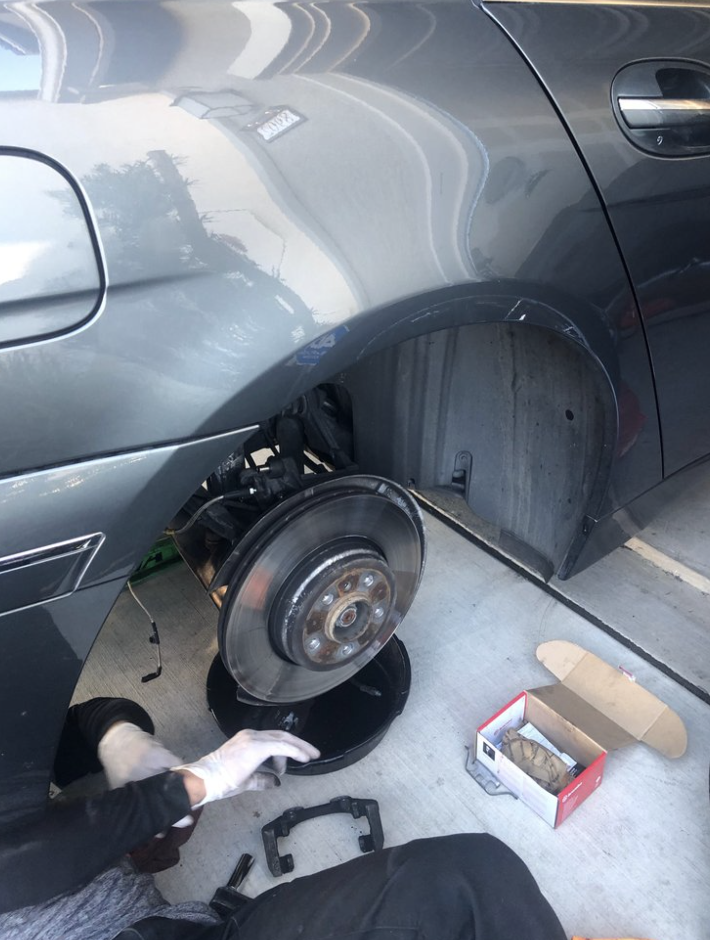 this image shows brake repair in Reno, NV